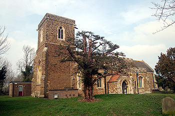 The church from the south-west March 2012